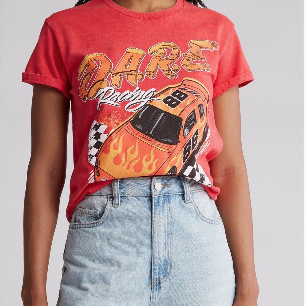 Philcos Red Graphic T-Shirt, D.A.R.E Racing graphic
